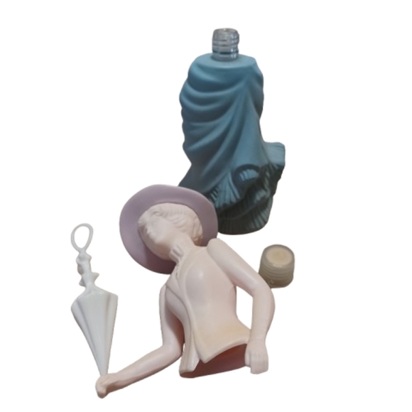 VINTAGE AVON Victorian 70s On The Avenue Topaze Cologne Decanter Perfume Bottle - Picture 10 of 11